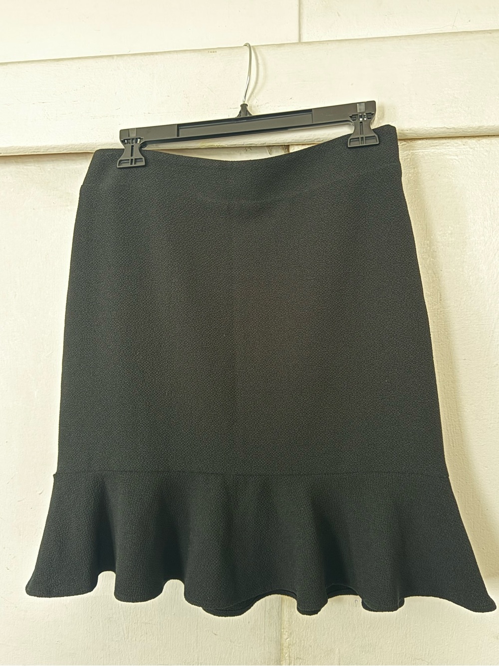 Black Ruffle Hem WomenSkirt